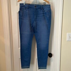 Vineyard Vines released hem skinny denim. Poolside wash